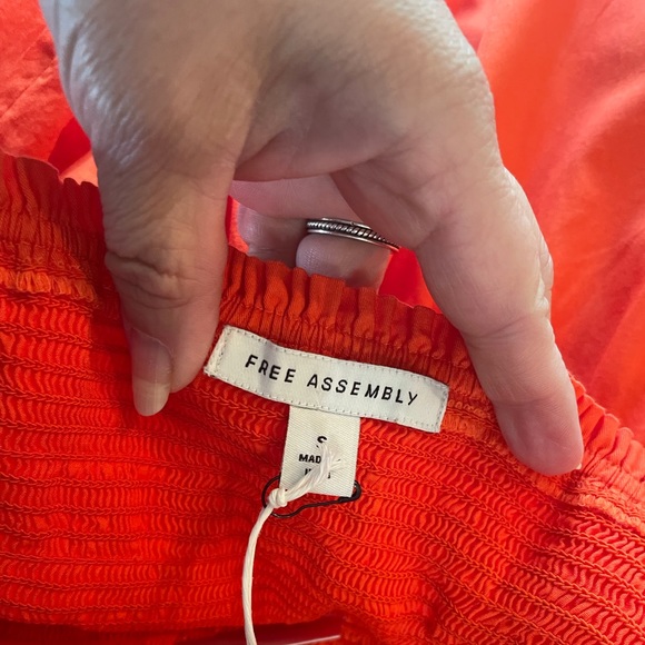 Free Assembly Womens Smocked Midi Dress Size S - Picture 2 of 15